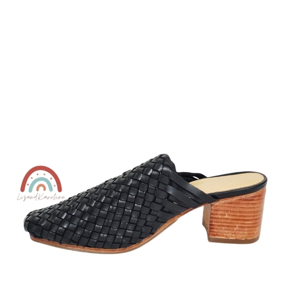 New! Nisolo All Day Woven Leather Heeled Mule - Picture 9 of 16